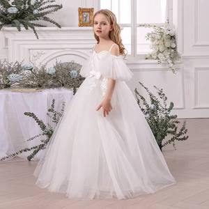 Robe de soirée longue pour filles, style princesse, épaules dénudées, pour récital de piano, spectacle sur scène, anniversaire, mariage, costume, tenue - Product Image 4