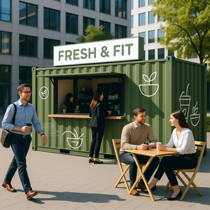 Prefabricated Contemporary <b>Small</b> Shipping Cafe <b>Shop</b> Kiosk Designs Outdoor Kitchen Restaurant Container Coffee Bar - Product Image 1