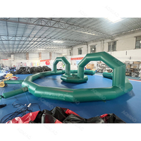 Parcours d'obstacles gonflable commercial, jeu gonflable Wipeout pour la cohésion d'équipe, idéal pour la location événementielle