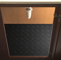 Tapis universel antidérapant et imperméable en PVC pour sous-évier, idéal pour les armoires de cuisine, les étagères et les tiroirs