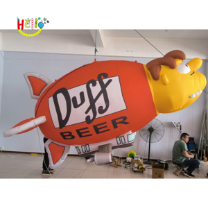 3D mang nhãn hiệu quảng cáo khuyến mại bóng phim hoạt hình Inflatable công ty <span class=keywords><strong>blimp</strong></span> - Product Image 3