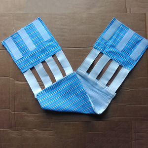 Ceinture abdominale post-partum pour musculation, en polyester bleu, avec armature et boucles, pour accouchement vaginal et césarienne - Product Image 2