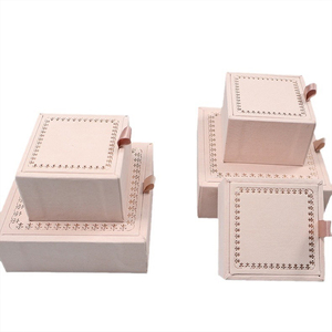 Organizador de joyas de madera reciclable de lujo, Cajas de Regalo para collar, anillo, pendiente, almacenamiento y exhibición de regalos - Product Image 1