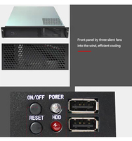 Casing Rak Server 2U dari Lembaran Logam, Kabinet Server Hot Swap, Casing NAS ATX 8 Bay