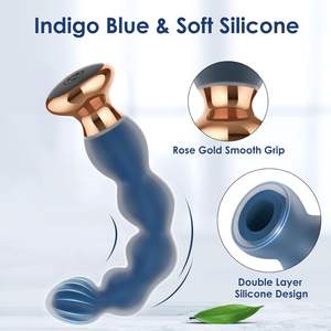 هزاز الخرز الشرجي المكونات المؤخرة للرجال النساء هزاز الشرج كرات الشرج الرجال الاستمناء السيليكون لينة - Product Image 3