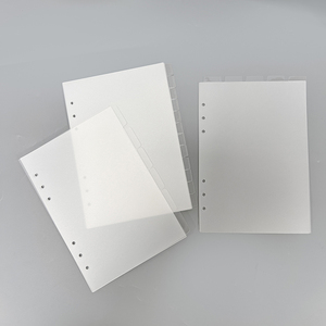 Nhà Máy Bán buôn A5 /A6/A7 PP Frosted Tab Divider cho kế hoạch chất kết dính/Nhựa chỉ số trang đầy màu sắc PP Index Divider với 6 lỗ - Product Image 2