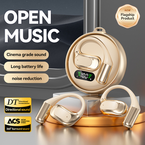 Auriculares Inalámbricos OWS con Clip para Oreja, TWS V5.3, Diseño Mecánico HiFi, Auriculares Deportivos para Juegos con Conducción de Aire - Product Image 1