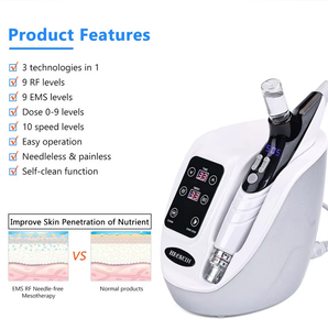 Nouvel appareil de mésothérapie portable à aiguille unique et sans aiguille, pistolet de mésothérapie, équipement de beauté, appareil éclaircissant et hydratant pour la <span class=keywords><strong>peau</strong></span> - Product Image 3