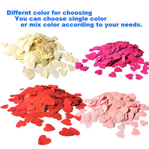 Sac OPP de 100 grammes avec impression de logo personnalisée, emballage de vente au détail, confettis en forme de cœur, papier de soie de 17 grammes pour le remplissage de ballons et de piñatas - Product Image 4