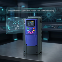 Convertisseur de fréquence 5,5 kW 7,5 kW Monophasé 220 V Triphasé 380 V Variateur de fréquence (VFD) Contrôle industriel du moteur Contrôle vectoriel