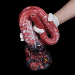 Dildo largo con forma de lengua de monstruo con cámara espía HD de 3MP a prueba de agua para exploración anal y vaginal en pareja, dildo anal de silicona suave. - Product Image 2