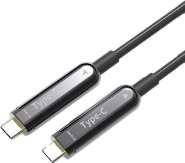 AOC 4K60HZ USB 3.1 Fiber Optical Cable Coaxial Type C Male Male PVC Jacket Audio Video DVD Players 10m 15m Lengths for Speakers