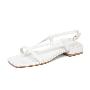 Sandales élégantes à <span class=keywords><strong>talon</strong></span> carré épais et bout ouvert pour femme, nouvelle collection été 2026, tendance mode, OEM ODM - Product Image 4