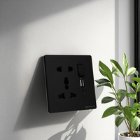 Prise électrique murale multi-prises 2026, norme britannique, 13A, avec ports USB et fiche 5 broches