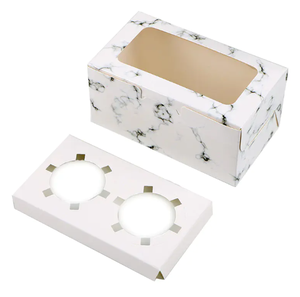 Boîtes à chocolat pliables en carton ondulé de qualité alimentaire personnalisées, boîtes à pâtisserie assorties de luxe, boîte à gâteaux pour brownies, boîte à biscuits, boîte en papier pour boulangerie - Product Image 2