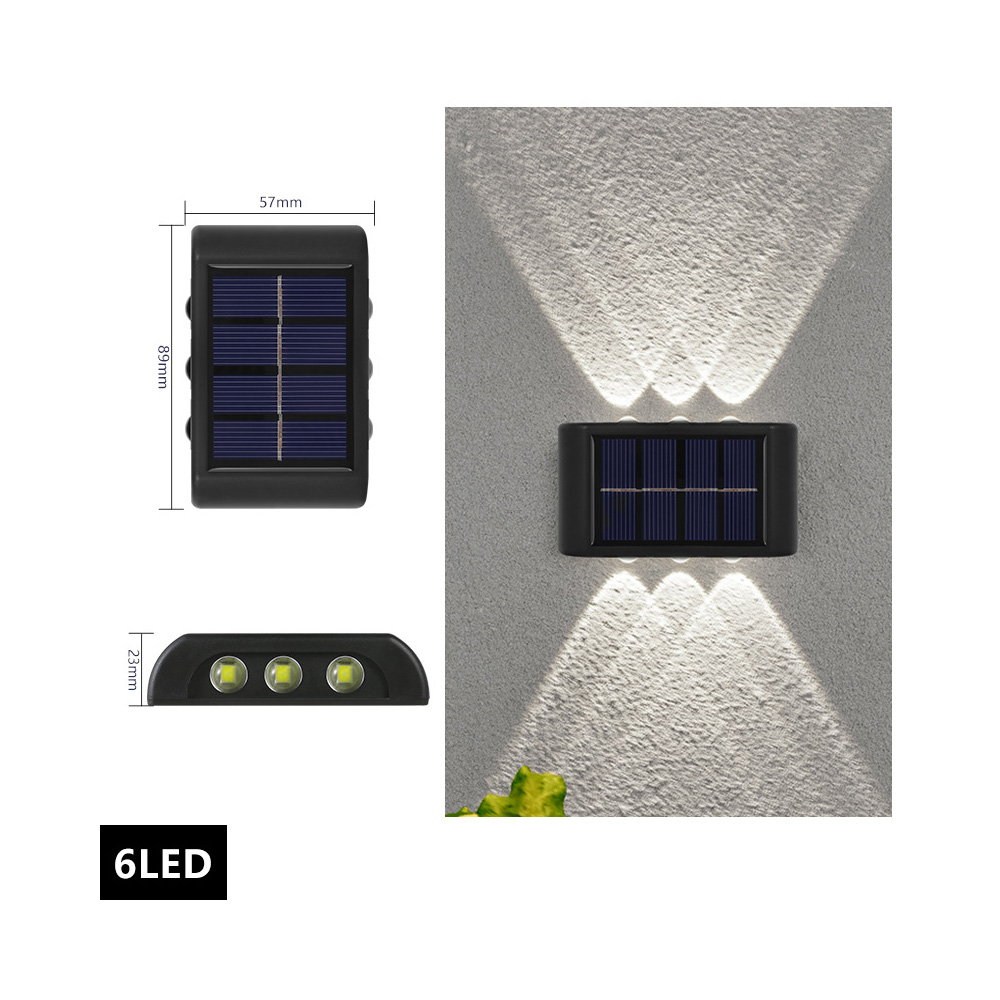 6 LED de luz blanca