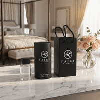 Parfum de luxe 50 ml, flacon vaporisateur en verre avec pompe, coffret cadeau parfum avec boîte et emballage promotionnel