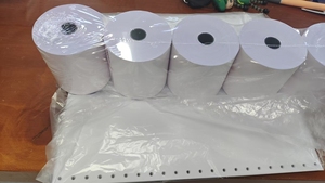 Sıcak satış 3ply beyaz/sarı/rad karbonsuz NCR kağıt rulo 76*76mm 76*70mm fabrikadan doğrudan - Product Image 4