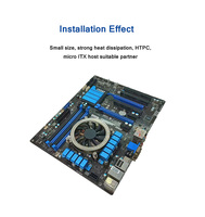Refroidisseur de processeur RGB à profil bas, 4 caloducs, épaisseur mince, cuivre et aluminium, ventilateur silencieux pour boîtier d'ordinateur, compatible Intel