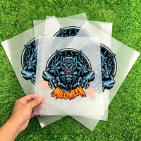 Transferts thermocollants prêts à poser pour T-shirts, motifs personnalisés, logos, plastisol PET lavable et imperméable pour vêtements