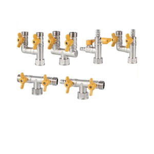 Válvula de Bola de Latón Personalizada para Gas de 1/2 Pulgada - con Interruptor de Encendido/Apagado para Líneas de Gas Domésticas - Product Image 1