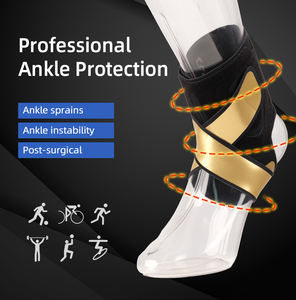 Soporte de Tobillo Deportivo con Doble Correa de Compresión, Protección para Correr en Invierno, Entrenamiento en Gimnasio, Tejido Transpirable y Suave - Product Image 5