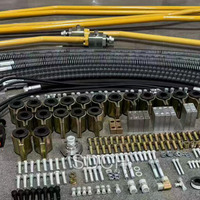 Kit de tuyauterie hydraulique pour brise-roche auxiliaire d'excavatrice compatible CAT 349D CAT349D2 CAT349D2 L