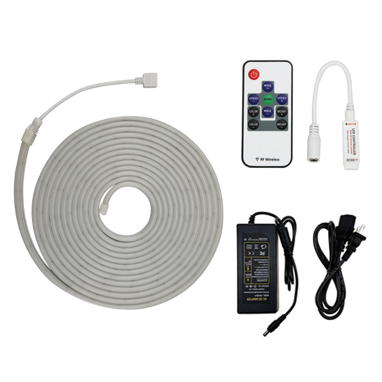 Светодиодная неоновая лента RGB «сделай сам», 12 В, трубка 3535, фантастическая лампа 5 м для рекламы ресторана, неоновое освещение