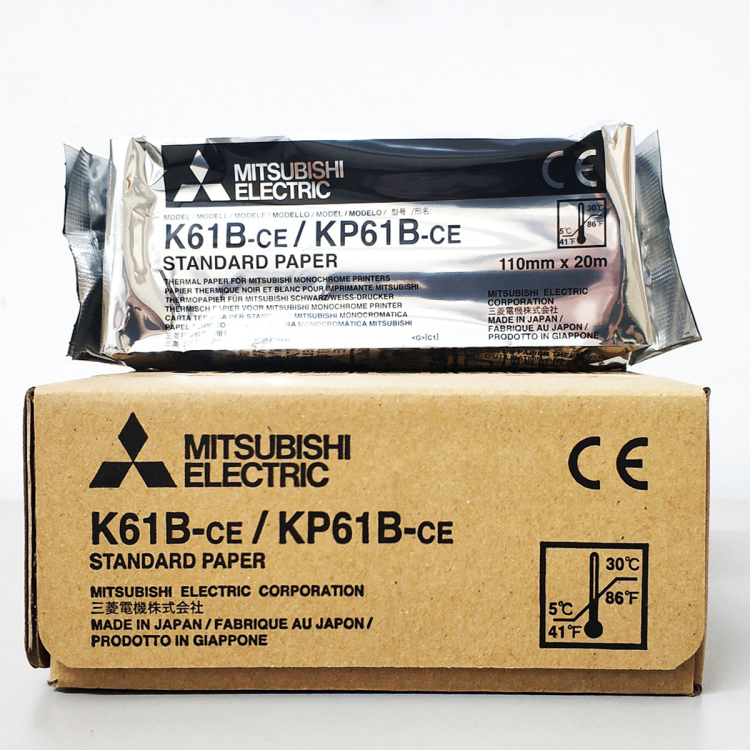 Impresora de vídeo de ultrasonido Kp61B-Ce Rollo de papel de impresora térmica a color para impresora de vídeo de ultrasonido