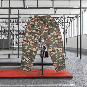 Pantalon de sport ample pour homme Slim Alive, 100% coton, taille mi-élastique, camouflage, pour la musculation et les sports, long - Product Image 3
