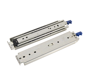 76mm Full Extension 200kg Locking <strong>Heavy</strong> Load <strong>Duty</strong> Telescopic Drawer <strong>Slides</strong> <strong>Rails</strong> for Tool Kit - Product Image 1