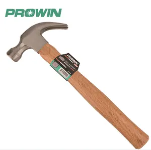 PROWIN High Quality 16oz Wooden Handle Claw Hammer