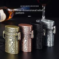 Estuche de Cigarrillos Portátil, Ecológico, con Grabado por Sublimación, Metálico, Personalizado, Dorado, Elegante, Resistente a la Humedad, Estilo Vintage
