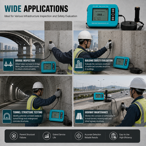 Misuratore per il Rilevamento della Corrosione nelle Strutture a Tunnel, Attrezzatura per l'Indagine su Cemento Armato, Analizzatore Portatile - Product Image 1