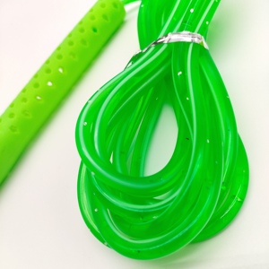 <span class=keywords><strong>Corde</strong></span> à <span class=keywords><strong>sauter</strong></span> en PVC pour enfants, exercice <span class=keywords><strong>quotidien</strong></span> creux et poignée en diamant, offre spéciale - Product Image 5