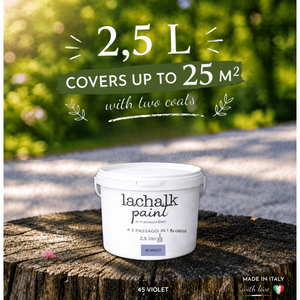 45 VIOLET 25 lt LaChalk the evolution of <b>chalk</b> paint Where <b>chalk</b> meets resin: Hybrid <b>Chalk</b> Resin Paint made in Italy - Product Image 2