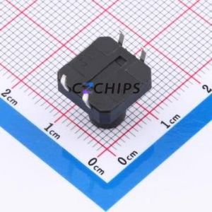 TS-1094-A14B3-D1 Tactile Switch Through hole Component (THT)-4P,12x12mm Switch Single Pole Single Throw Round Button 2.5N 12mm - Product Image 2