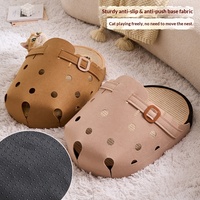 Grand lit-griffoir pour chat en jute, en forme de pantoufle, durable, protection de canapé, pour aiguiser les griffes, fournitures pour animaux de compagnie