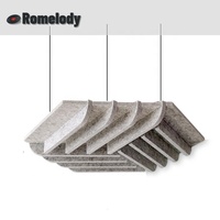 Vente directe d'usine Assemblage facile Immeuble de bureaux Grille de plafond acoustique en fibre de polyester Panneaux suspendus ignifuges à l'épreuve des moisissures
