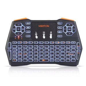 <span class=keywords><strong>7</strong></span>색 백라이트 I9 미니 키보드 2.4GHz 영어 와이파이 블랙 에어 마우스 터치패드 리모컨 안드로이드 TV 박스 - Product Image 5