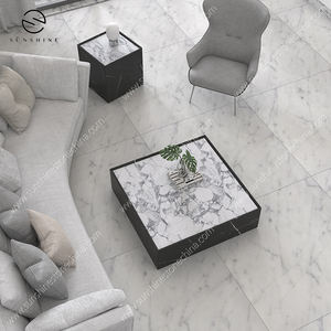 Table basse en marbre de luxe moderne personnalisée en chêne durable Mobilier d'appoint de style ferme pour l'entrée du salon - Product Image 2