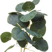 Handgemaakte kunstzijde eucalyptus geldblad fruit enkelvoudige kleine steel Scandinavische stijl Instagram-geïnspireerde groene planten decoratie