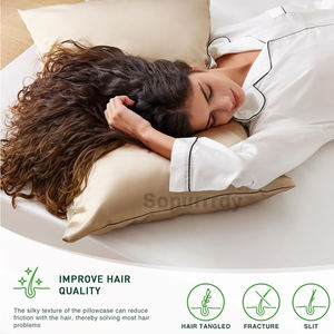 <span class=keywords><strong>Federa</strong></span> in <span class=keywords><strong>Raso</strong></span> Personalizzabile con Logo, Traspirante e Antirughe per Capelli e Pelle, Senza Cerniera - Product Image 3