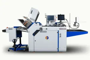 Máquina multifuncional para dobrar folhetos de papel farmacêutico, pasta de folhas de papel com certificado CE