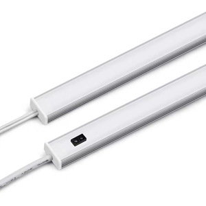 Thiết kế hiện đại tùy chỉnh tủ bếp chiếu sáng cơ thể nhôm thông minh tay quét cảm ứng đôi màu <span class=keywords><strong>LED</strong></span> dải ánh sáng - Product Image 1