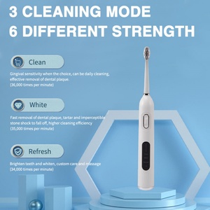 Factory Wholesale Rechargeable Teeth Whitening Electric Toothbrush Adult Magnetic Sonic Electric Toothbrush With Charging Base - Product Image 5
