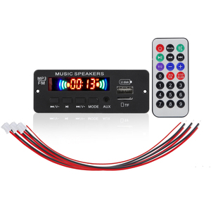 DC 12V 6W amplificador MP3 placa decodificadora 2*3W <span class=keywords><strong>Bluetooth</strong></span> 5,0 reproductor de música módulo USB FM AUX Radio manos libres grabadora de voz inalámbrica - Product Image 1