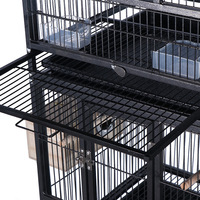 Nouvelle conception Grande cage à oiseaux Cage de transport pour canaris en acier inoxydable Cage à pigeons Cage à perroquets Cage de reproduction Volière Jaulas Para Pajaros Cage à oiseaux