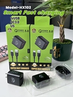 Chargeur de téléphone portable Oramio Tecno à port micro USB unique, charge rapide avec QC3.0, normes US/EU/UK, logo personnalisé, sortie 5V/3A