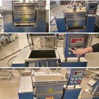 Pétrin à vide industriel en acier inoxydable, mélangeur de farine entièrement automatique commercial, équipement de fabrication de nouilles ramen et de pâtes